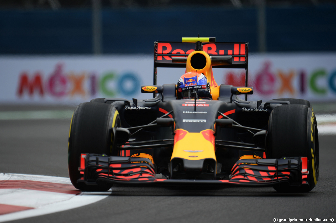 GP MESSICO, Max Verstappen (NLD) Red Bull Racing RB12.
28.10.2016.