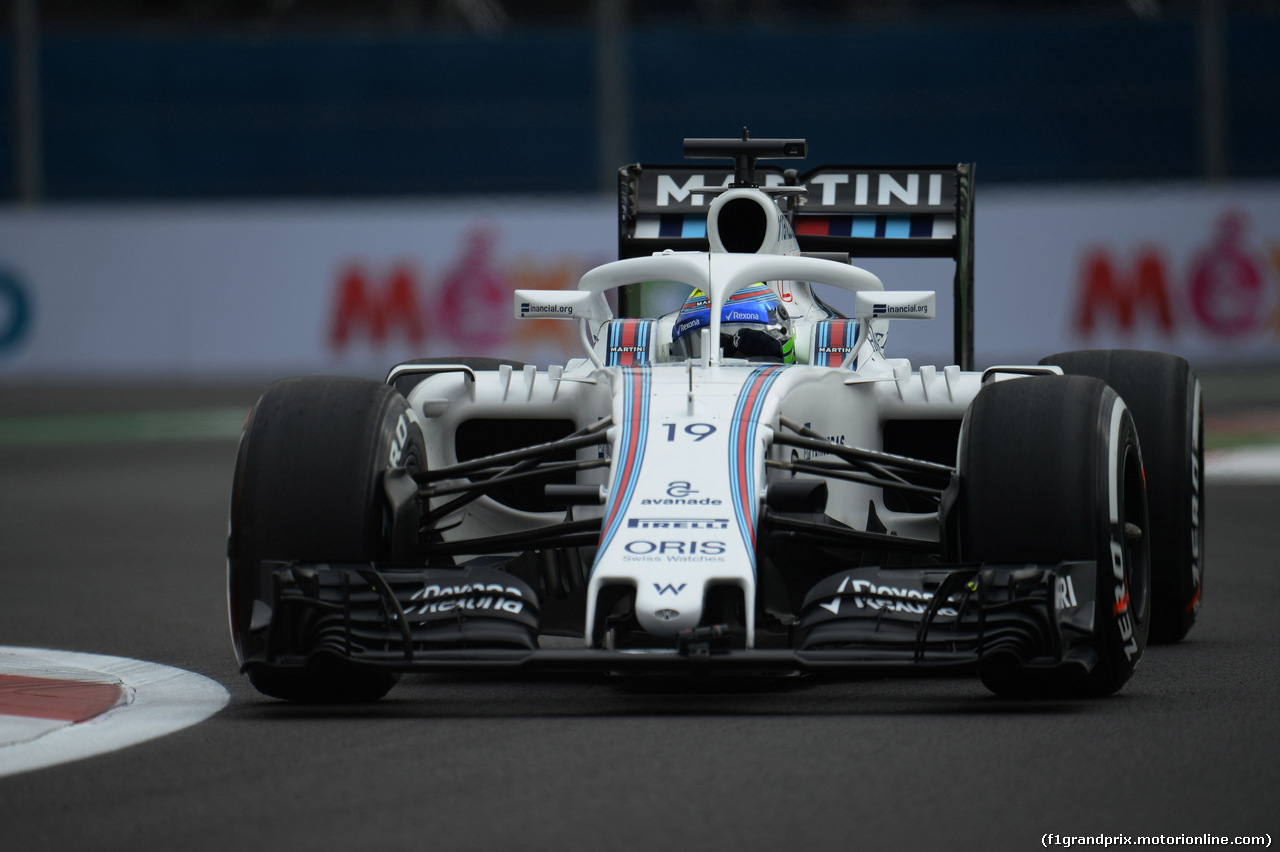 GP MESSICO, Felipe Massa (BRA) Williams FW38 with the Halo cockpit cover.
28.10.2016.