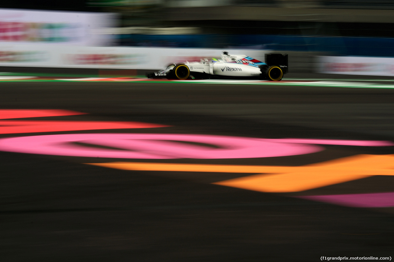 GP MESSICO, Felipe Massa (BRA) Williams FW38.
28.10.2016.