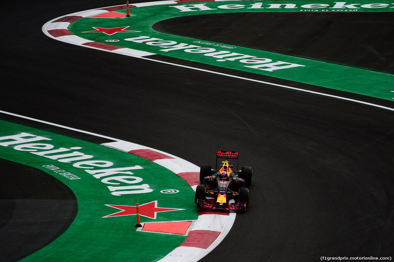 GP MESSICO, Max Verstappen (NLD) Red Bull Racing RB12.
28.10.2016.