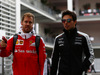 GP MESSICO, 28.10.2016 - Sebastian Vettel (GER) Ferrari SF16-H e Sergio Perez (MEX) Sahara Force India F1 VJM09