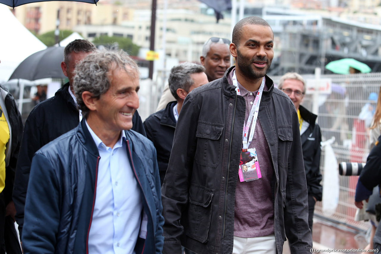 GP MONACO, 29.05.2016 - Alain Prost e Tony Parker (FRA) Basketball player