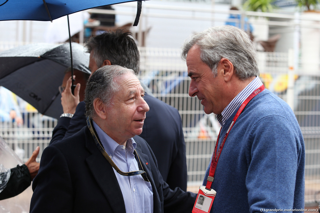 GP MONACO, 29.05.2016 - Jean Todt (FRA), President FIA e Carlos Sainz (ESP) WRC Champion former