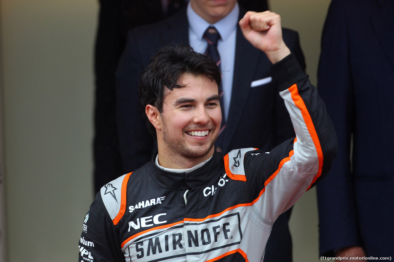 GP MONACO, 29.05.2016 - Gara, terzo Sergio Perez (MEX) Sahara Force India F1 VJM09