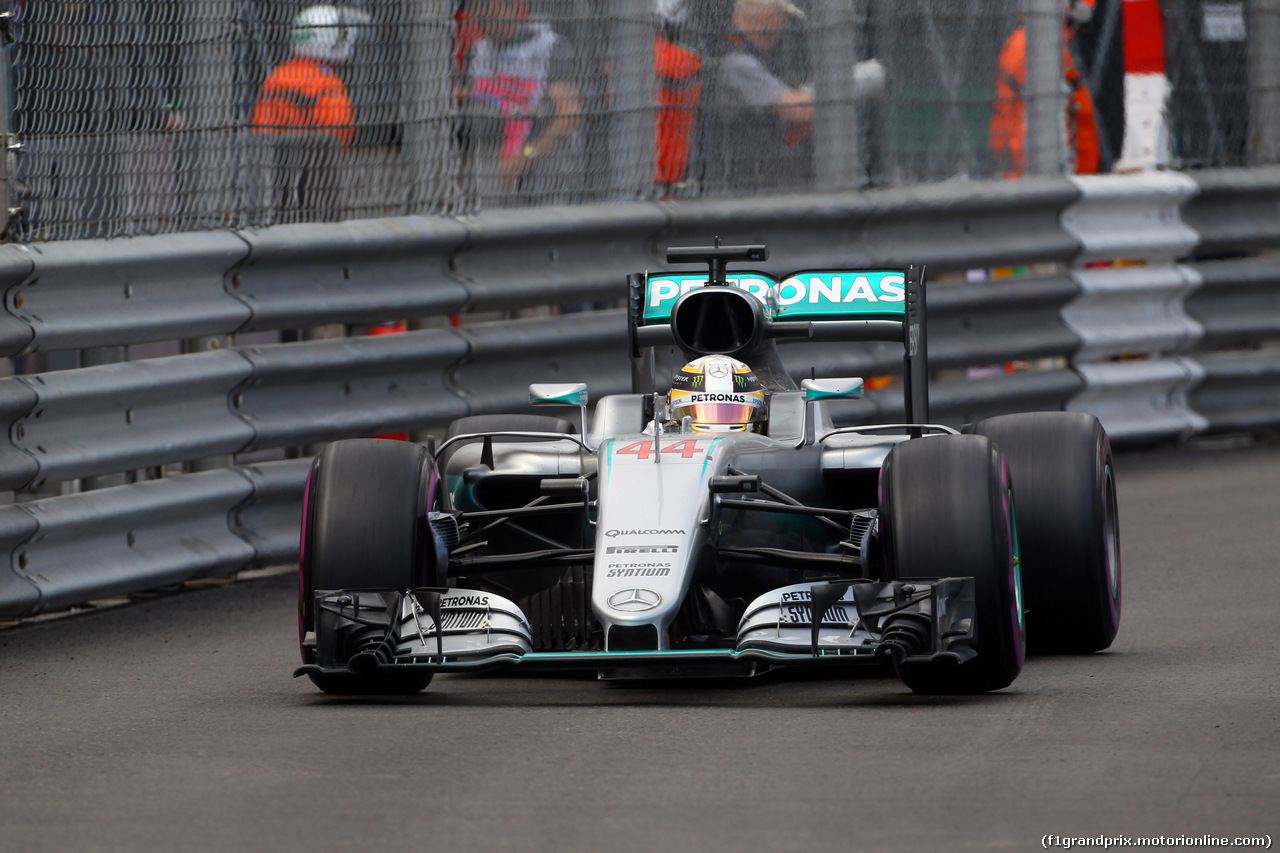 GP MONACO, 29.05.2016 - Gara, Lewis Hamilton (GBR) Mercedes AMG F1 W07 Hybrid