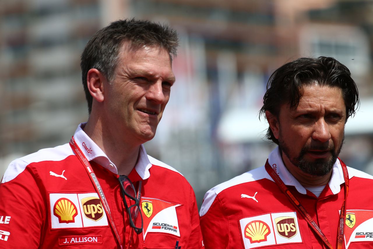 GP MONACO, 26.05.2016 - Prove Libere 1, James Allison (GBR) Ferrari Chassis Technical Director  e Alberto Antonini (ITA), Ferrari Press Officer
