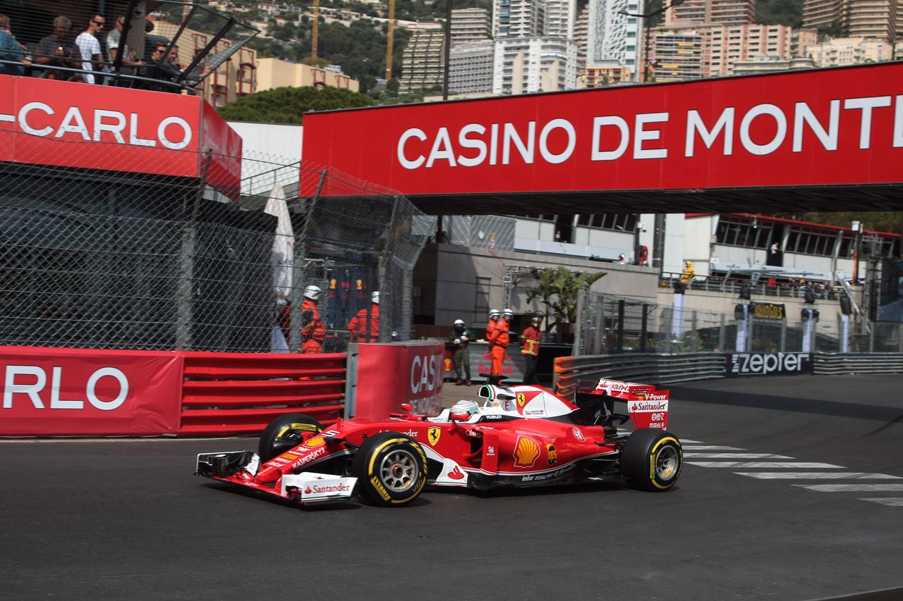 GP MONACO, 26.05.2016 - Prove Libere 1, Sebastian Vettel (GER) Ferrari SF16-H