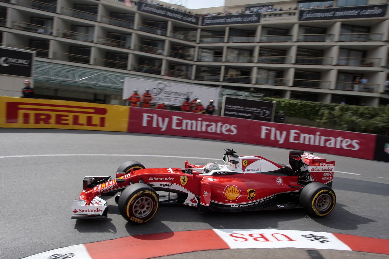 GP MONACO, 26.05.2016 - Prove Libere 1, Sebastian Vettel (GER) Ferrari SF16-H