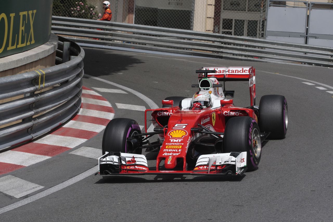 GP MONACO, 26.05.2016 - Prove Libere 1, Sebastian Vettel (GER) Ferrari SF16-H