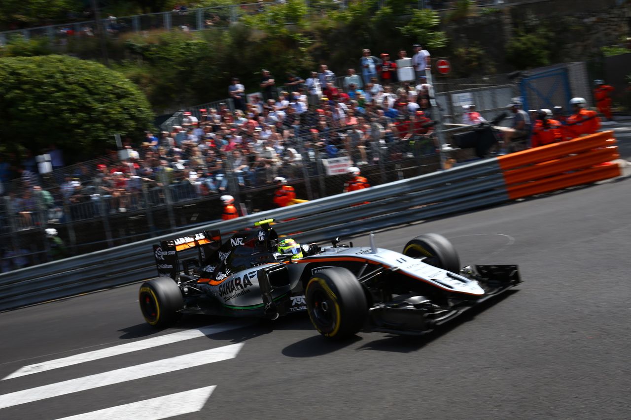 GP MONACO, 26.05.2016 - Prove Libere 1, Sergio Perez (MEX) Sahara Force India F1 VJM09