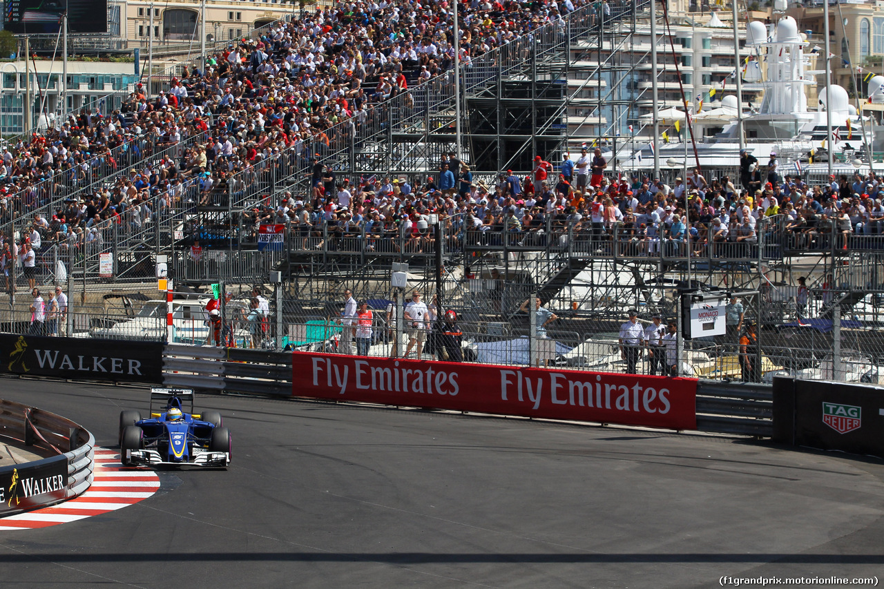 GP MONACO, 28.05.2016 - Prove Libere 3, Marcus Ericsson (SUE) Sauber C34
