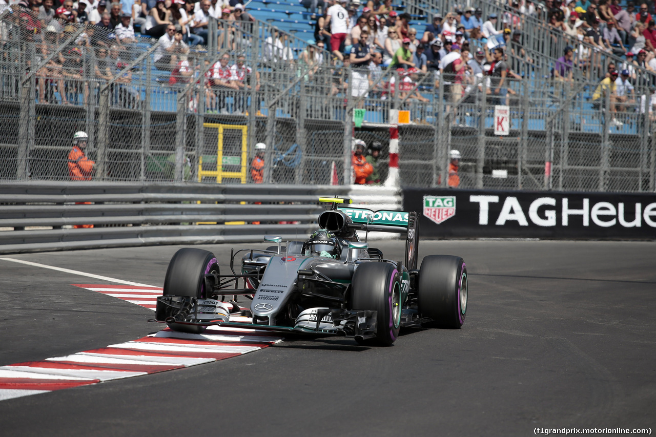 GP MONACO, 28.05.2016 - Prove Libere 3, Nico Rosberg (GER) Mercedes AMG F1 W07 Hybrid