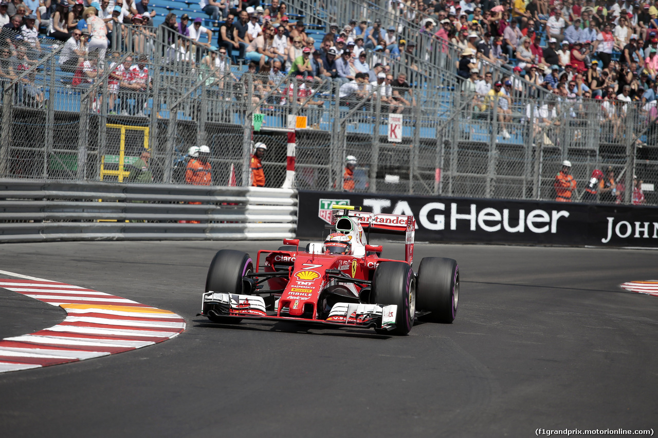 GP MONACO, 28.05.2016 - Prove Libere 3, Kimi Raikkonen (FIN) Ferrari SF16-H