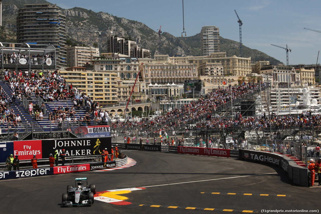 GP MONACO, 28.05.2016 - Prove Libere 3, Lewis Hamilton (GBR) Mercedes AMG F1 W07 Hybrid