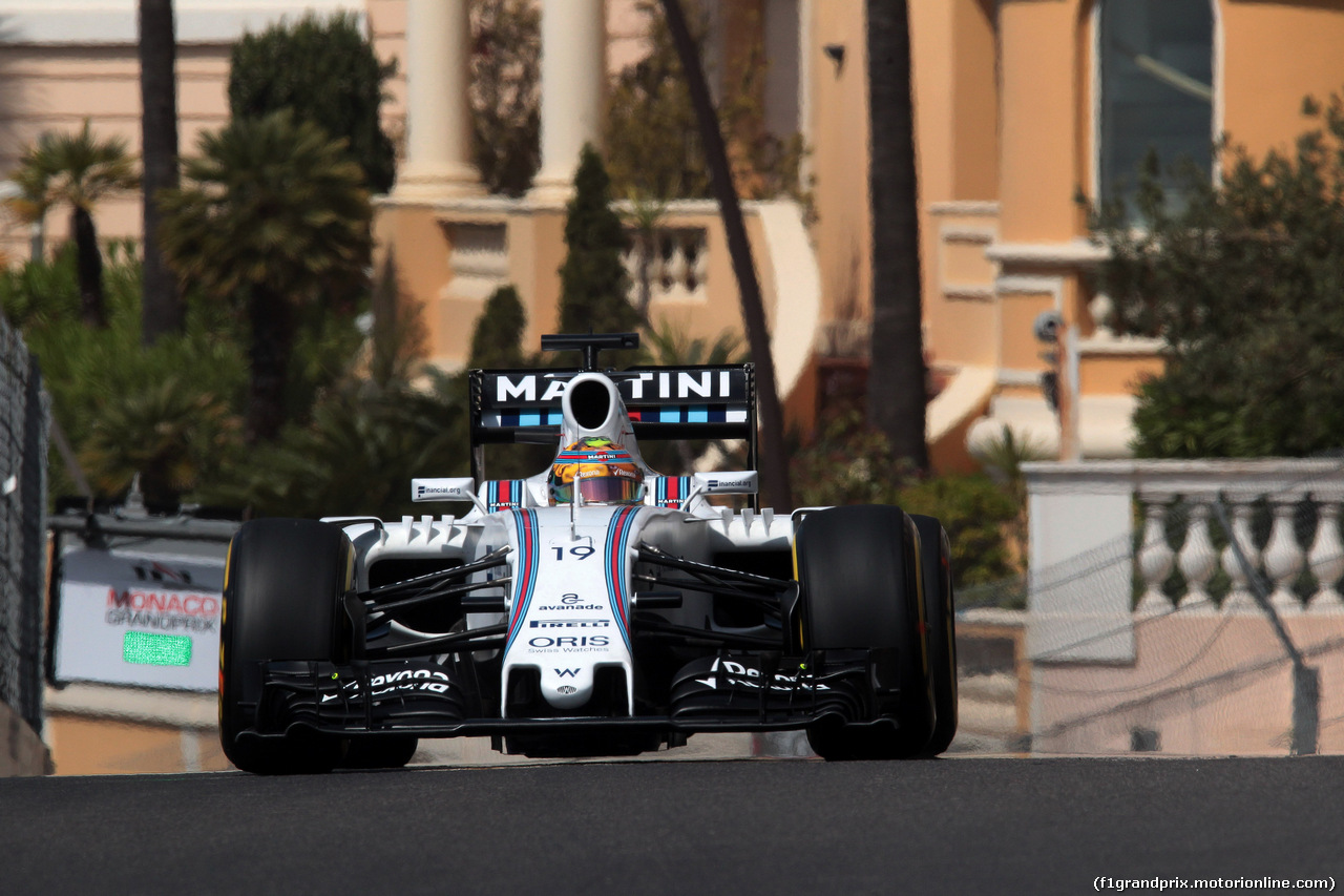GP MONACO, 28.05.2016 - Prove Libere 3, Felipe Massa (BRA) Williams FW38