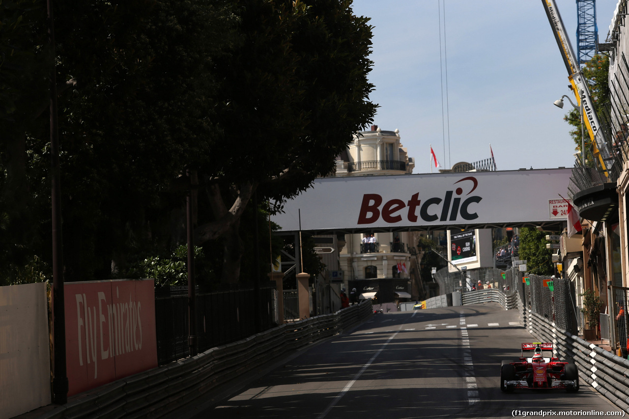 GP MONACO, 28.05.2016 - Prove Libere 3, Kimi Raikkonen (FIN) Ferrari SF16-H