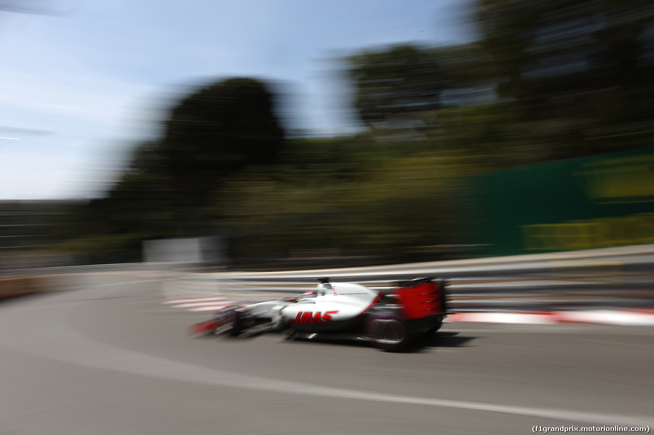 GP MONACO, 28.05.2016 - Prove Libere 3, Romain Grosjean (FRA) Haas F1 Team VF-16