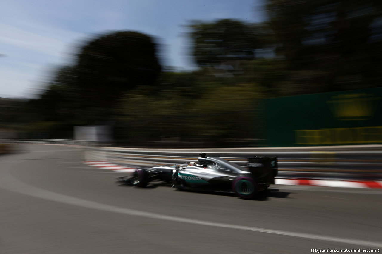 GP MONACO, 28.05.2016 - Prove Libere 3, Lewis Hamilton (GBR) Mercedes AMG F1 W07 Hybrid