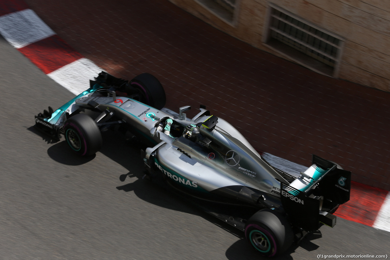 GP MONACO, 28.05.2016 - Prove Libere 3, Nico Rosberg (GER) Mercedes AMG F1 W07 Hybrid
