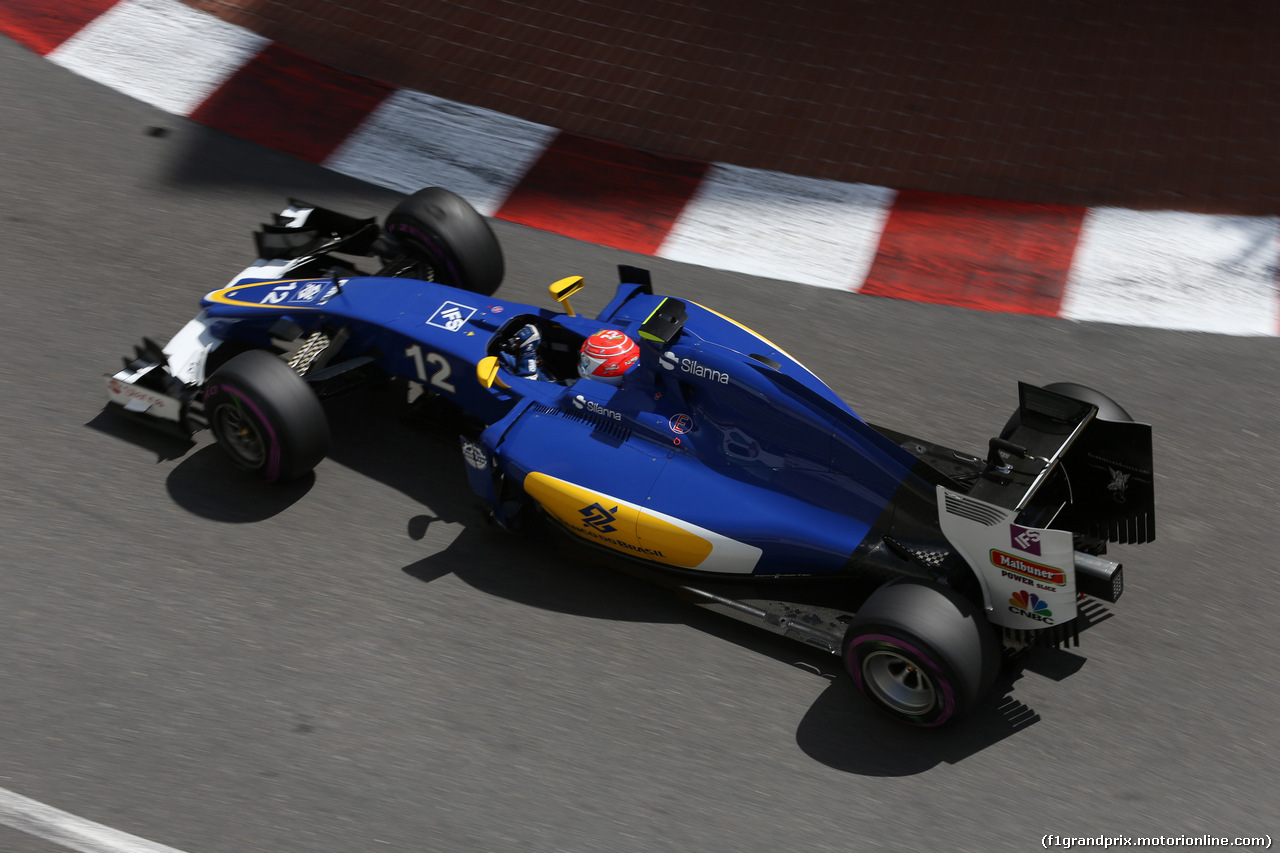 GP MONACO, 28.05.2016 - Prove Libere 3, Felipe Nasr (BRA) Sauber C34