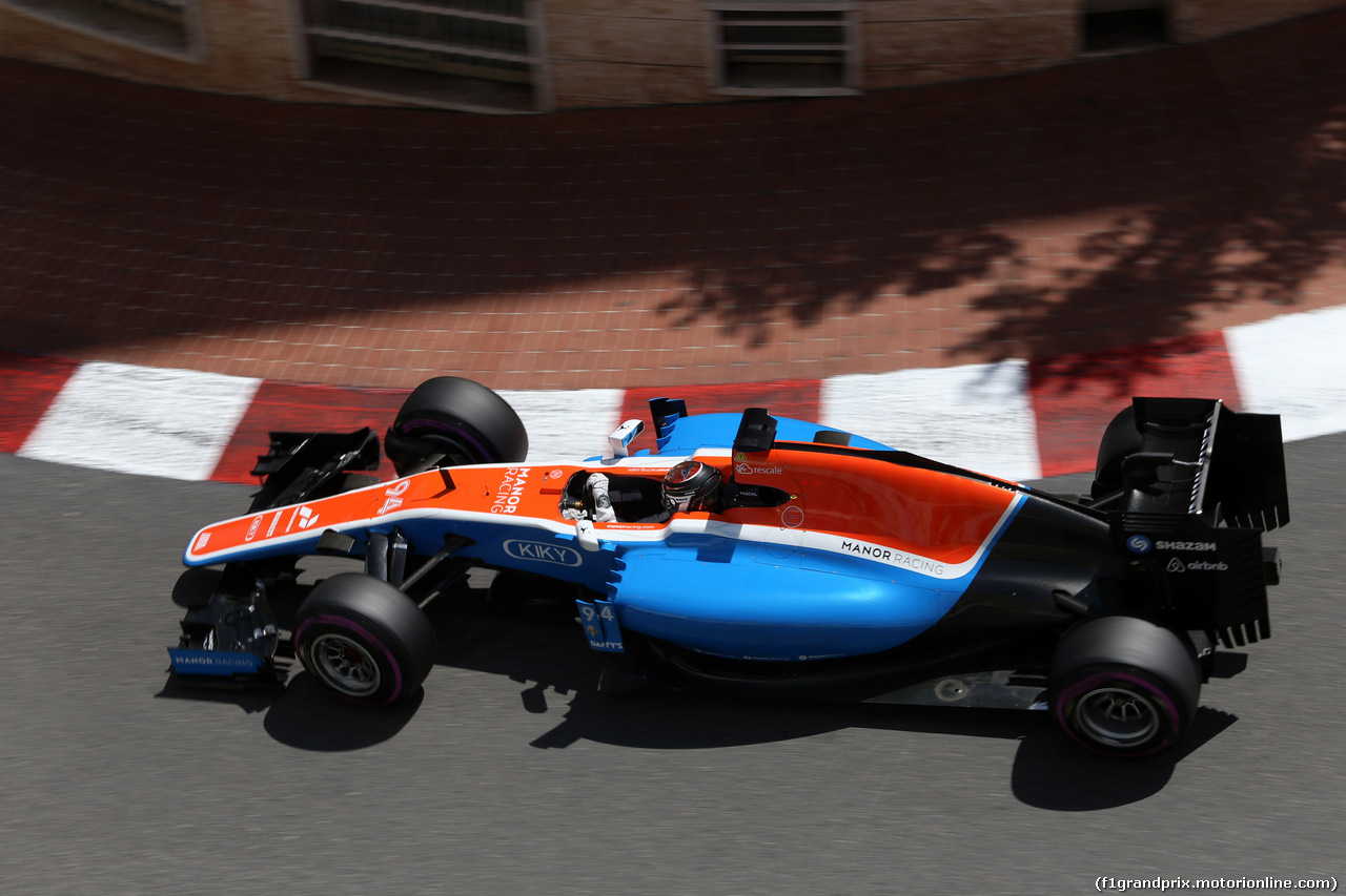 GP MONACO, 28.05.2016 - Prove Libere 3, Pascal Wehrlein (GER) Manor Racing MRT05