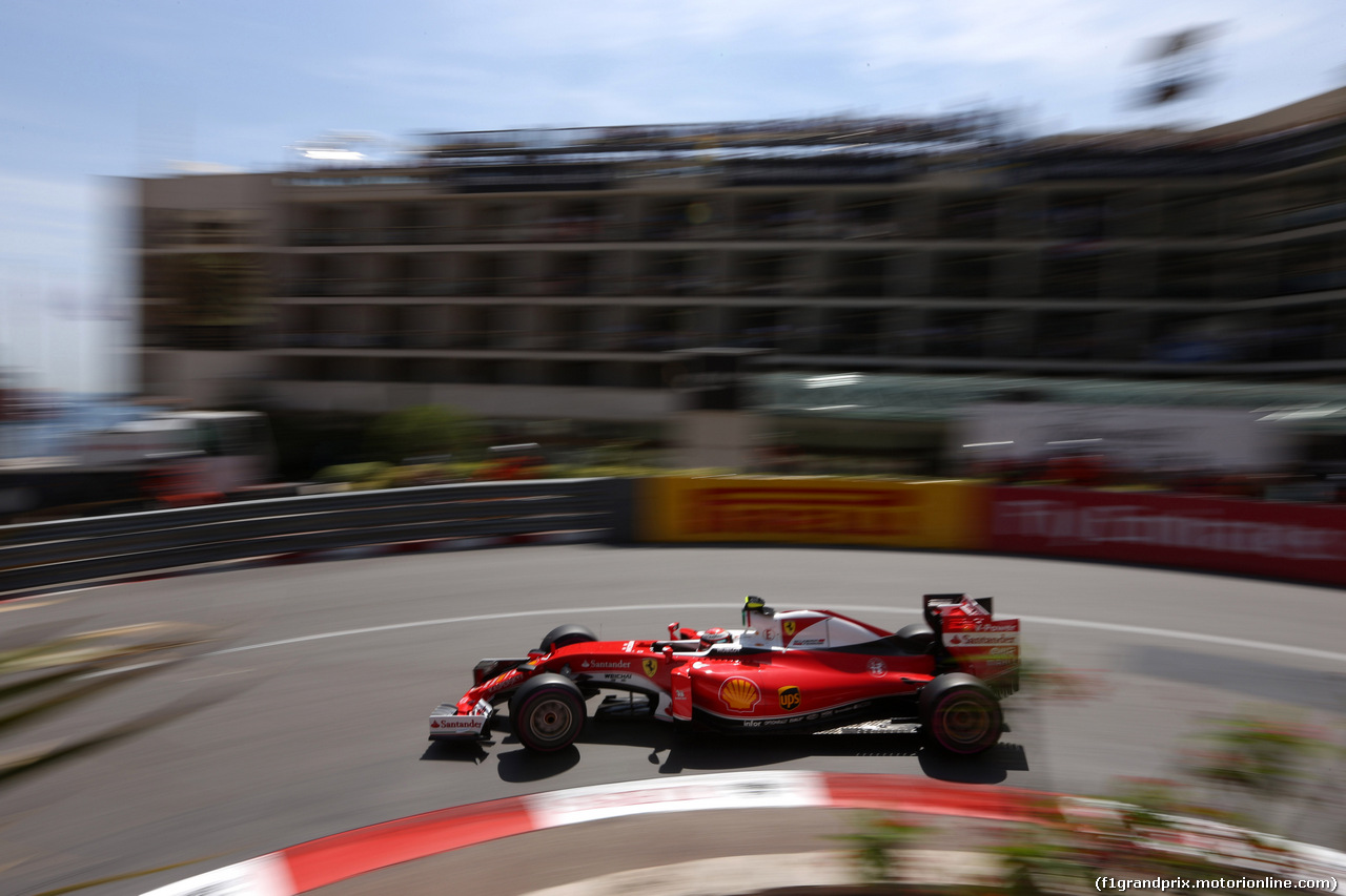 GP MONACO, 28.05.2016 - Prove Libere 3, Kimi Raikkonen (FIN) Ferrari SF16-H