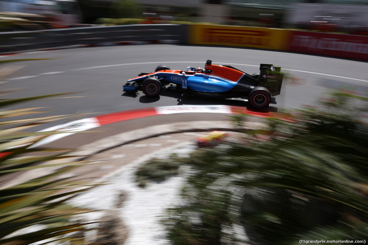 GP MONACO, 28.05.2016 - Prove Libere 3, Pascal Wehrlein (GER) Manor Racing MRT05
