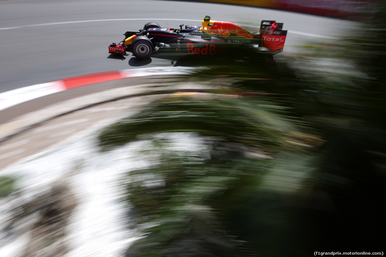 GP MONACO, 28.05.2016 - Prove Libere 3, Max Verstappen (NED) Red Bull Racing RB12