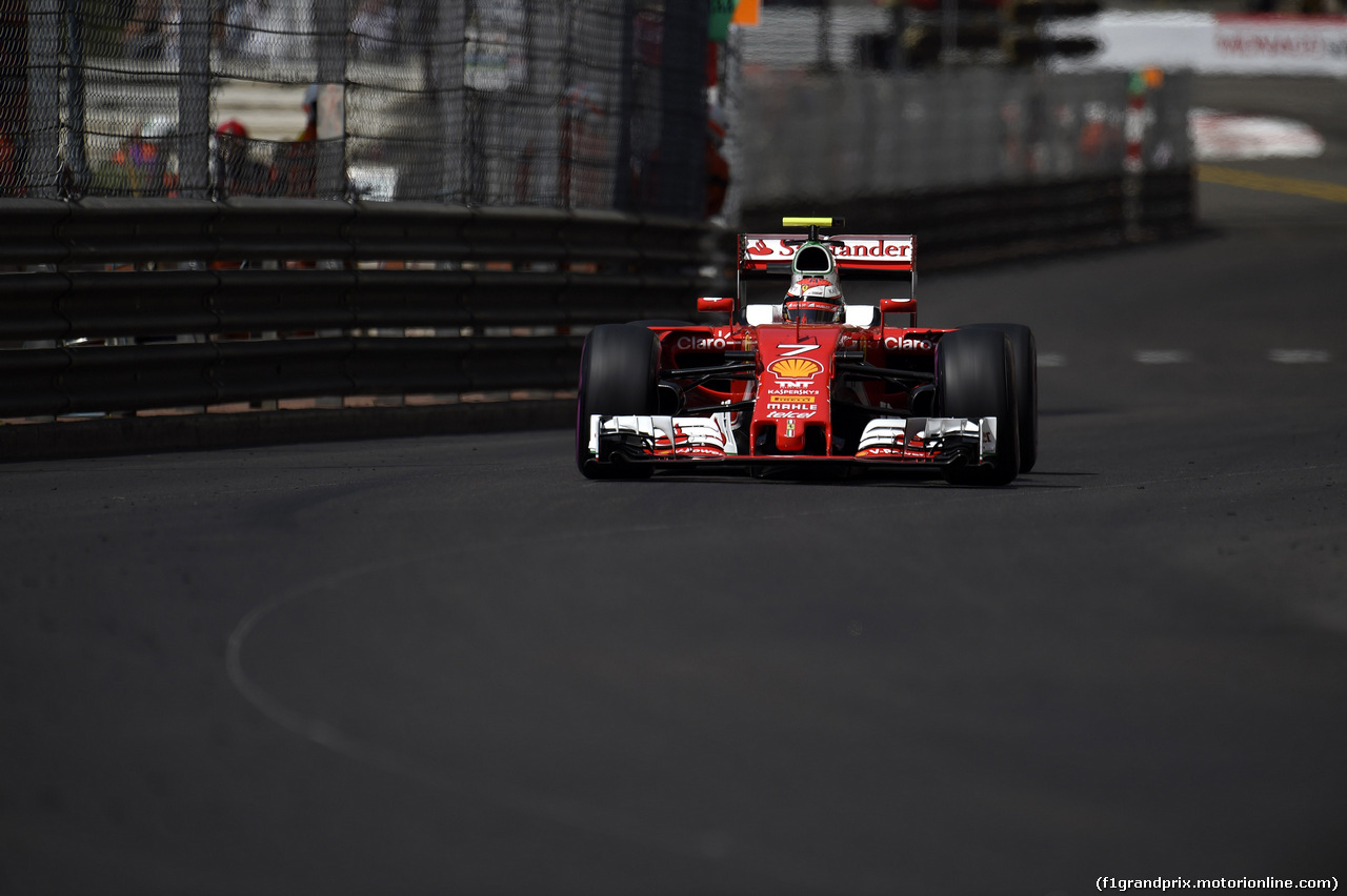 GP MONACO, 28.05.2016 - Prove Libere 3, Kimi Raikkonen (FIN) Ferrari SF16-H