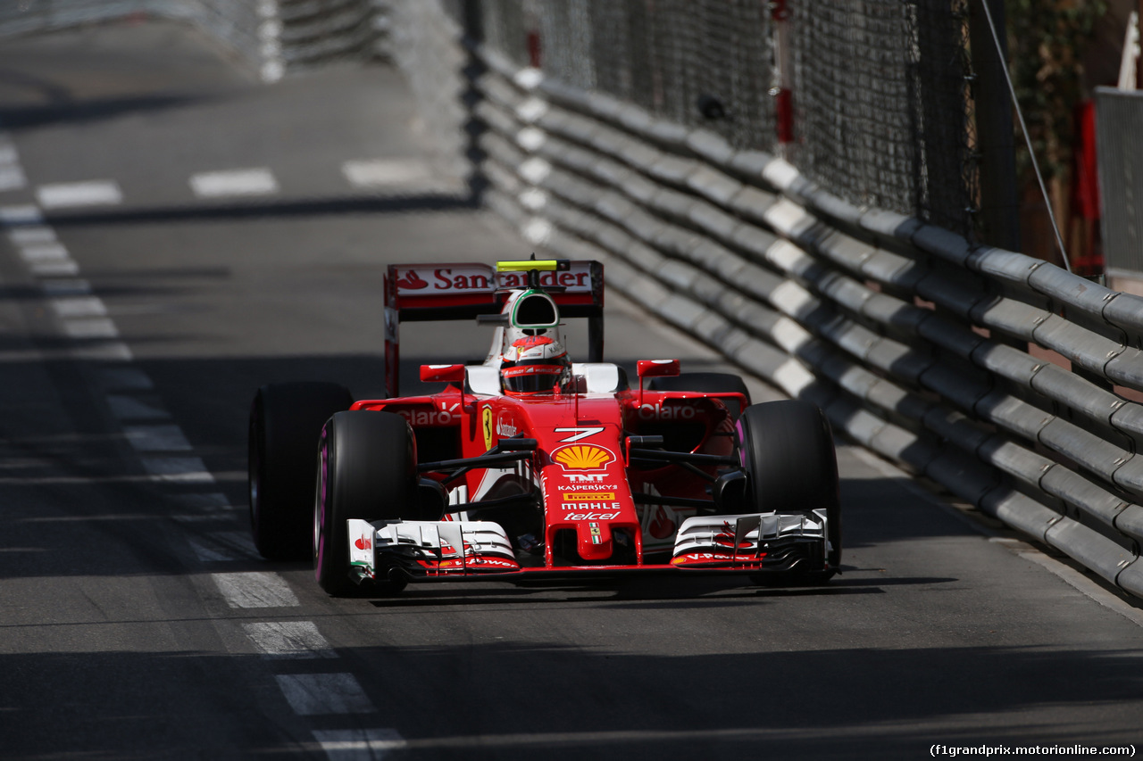 GP MONACO, 28.05.2016 - Prove Libere 3, Kimi Raikkonen (FIN) Ferrari SF16-H