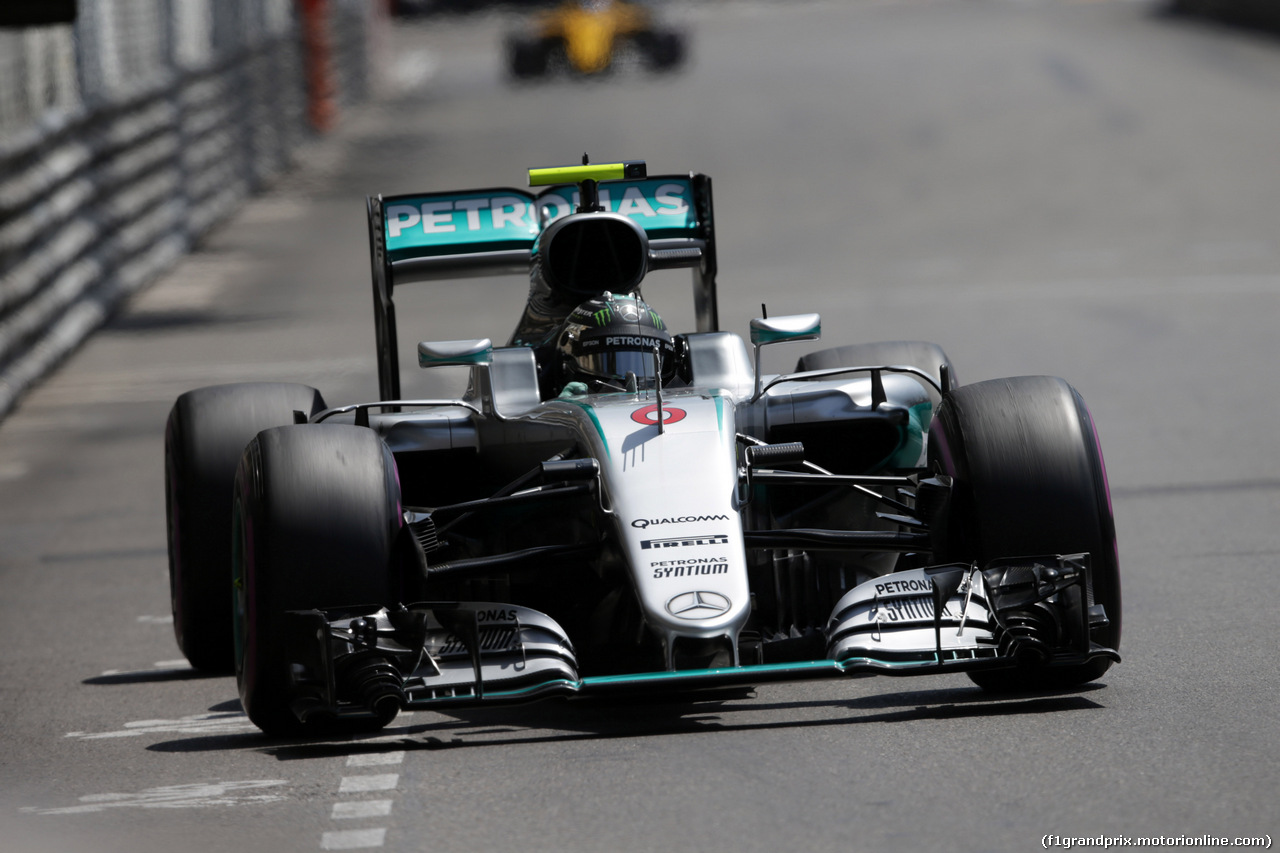 GP MONACO, 28.05.2016 - Prove Libere 3, Nico Rosberg (GER) Mercedes AMG F1 W07 Hybrid
