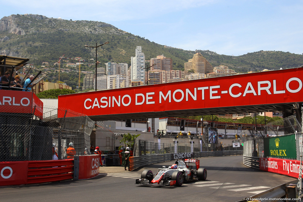 GP MONACO, 28.05.2016 - Qualifiche, Romain Grosjean (FRA) Haas F1 Team VF-16