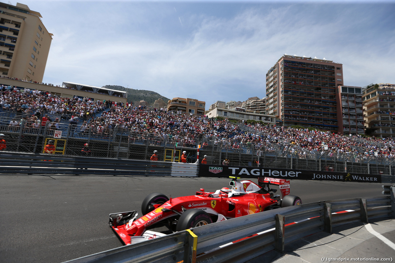 GP MONACO, 28.05.2016 - Qualifiche, Kimi Raikkonen (FIN) Ferrari SF16-H