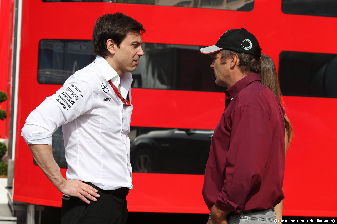 GP MONACO, 28.05.2016 - Toto Wolff (GER) Mercedes AMG F1 Shareholder e Executive Director e Gerard Berger (AUT)