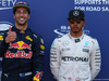 GP MONACO, 28.05.2016 - Qualifiche, Daniel Ricciardo (AUS) Red Bull Racing RB12 pole position e terzo Lewis Hamilton (GBR) Mercedes AMG F1 W07 Hybrid