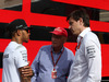GP MONACO, 28.05.2016 - Lewis Hamilton (GBR) Mercedes AMG F1 W07 Hybrid, Nikki Lauda (AU), Mercedes e Toto Wolff (GER) Mercedes AMG F1 Shareholder e Executive Director