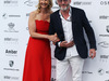 GP MONACO, (L to R): Sonia Irvine (GBR) with Liam Cunningham (IRE) Actor at the Amber Lounge Fashion Show.
27.05.2016.