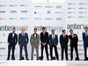 GP MONACO, (L to R): Daniel Ricciardo (AUS) Red Bull Racing; Marcus Ericsson (SWE) Sauber F1 Team; Pascal Wehrlein (GER) Manor Racing; Esteban Ocon (FRA) Renault Sport F1 Team Test Driver; Marc Gene (ESP) Ferrari Test Driver; Rio Haryanto (IDN) Manor Racing; Felipe Nasr (BRA) Sauber F1 Team; e Jolyon Palmer (GBR) Renault Sport F1 Team, at the Amber Lounge Fashion Show.
27.05.2016.
