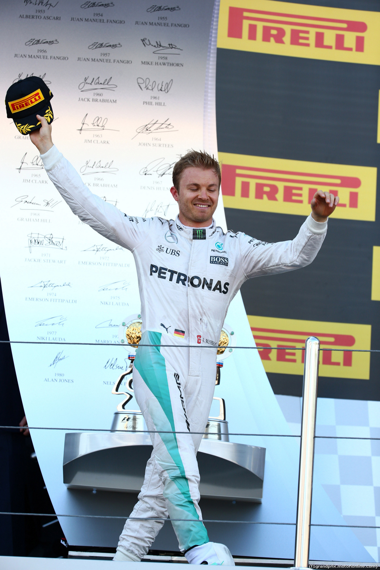 GP RUSSIA, 01.05.2016 - Gara, Nico Rosberg (GER) Mercedes AMG F1 W07 Hybrid vincitore