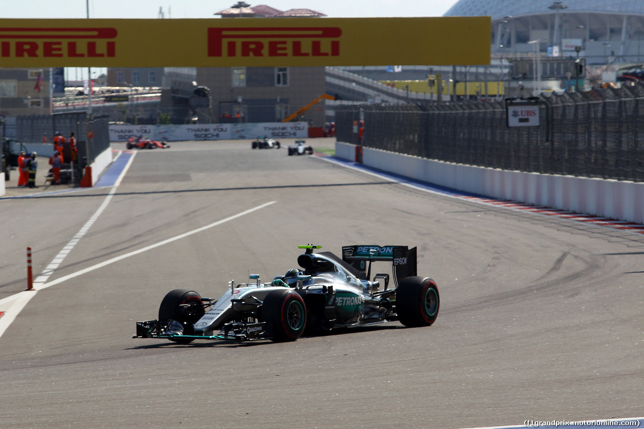 GP RUSSIA, 01.05.2016 - Gara, Nico Rosberg (GER) Mercedes AMG F1 W07 Hybrid