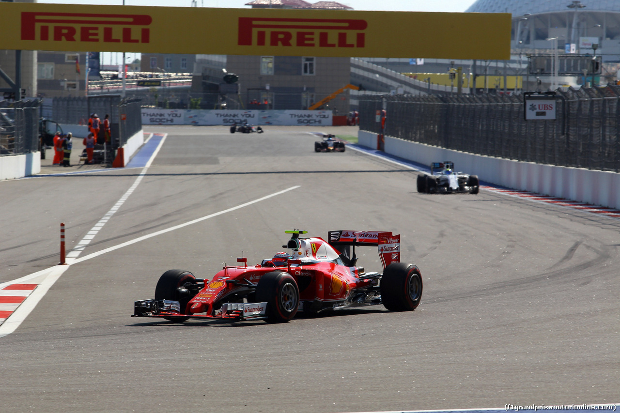 GP RUSSIA, 01.05.2016 - Gara, Kimi Raikkonen (FIN) Ferrari SF16-H