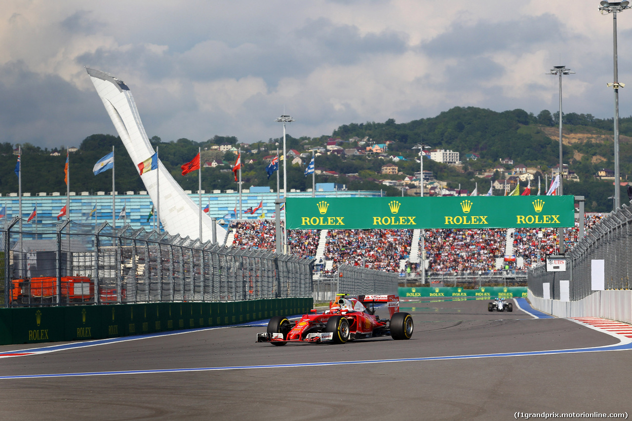 GP RUSSIA, 01.05.2016 - Gara, Kimi Raikkonen (FIN) Ferrari SF16-H