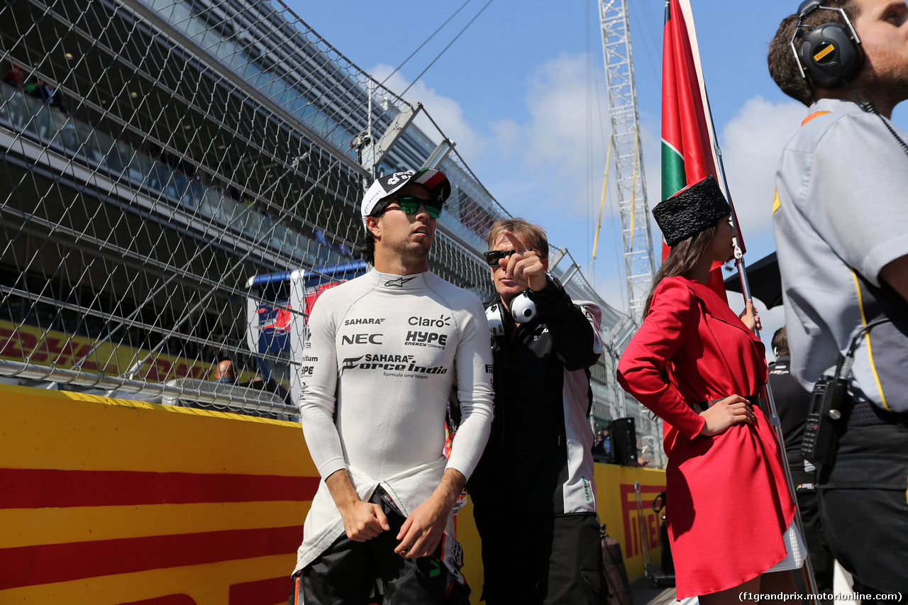 GP RUSSIA, 01.05.2016 - Gara, Sergio Perez (MEX) Sahara Force India F1 VJM09