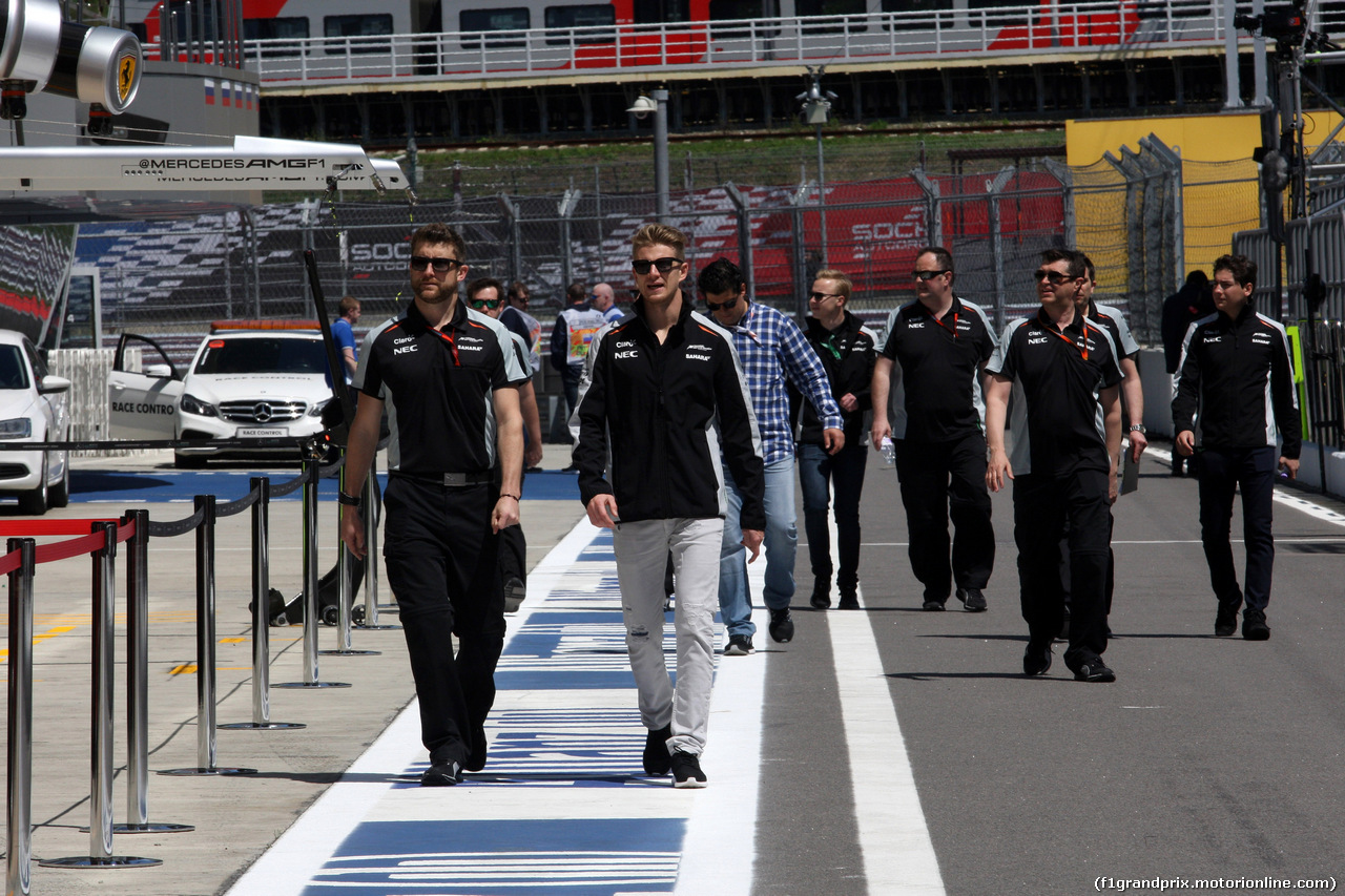 GP RUSSIA, 28.04.2016 - Nico Hulkenberg (GER) Sahara Force India F1 VJM09