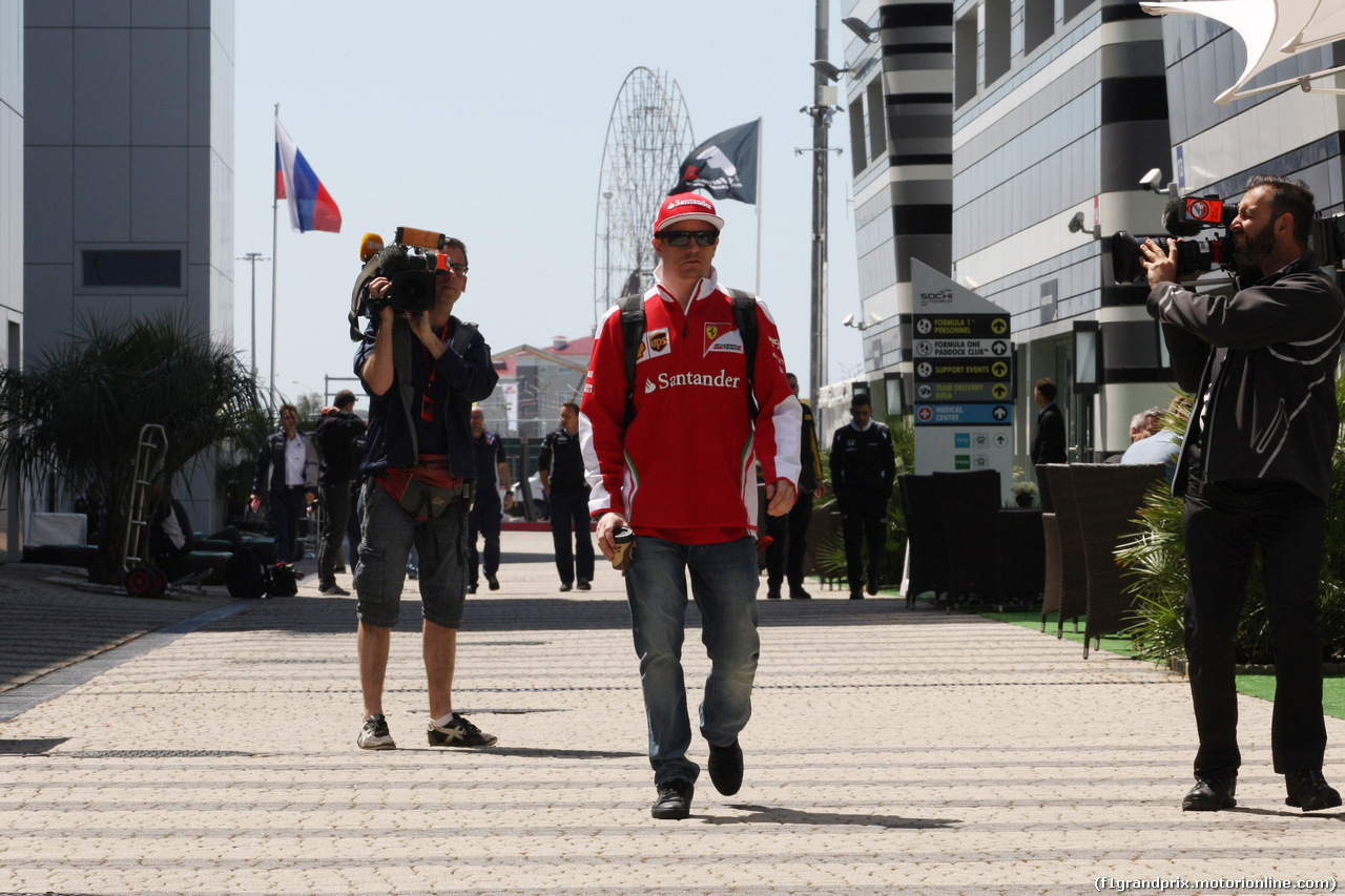 GP RUSSIA, 28.04.2016 - Kimi Raikkonen (FIN) Ferrari SF16-H