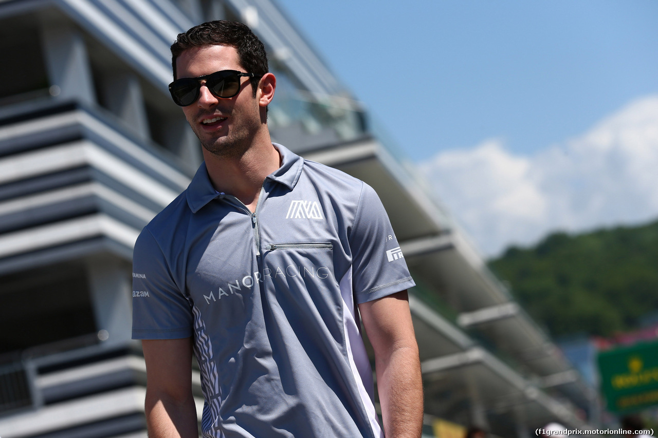 GP RUSSIA, 28.04.2016 - Alexander Rossi (USA) Manor Racing Test Driver