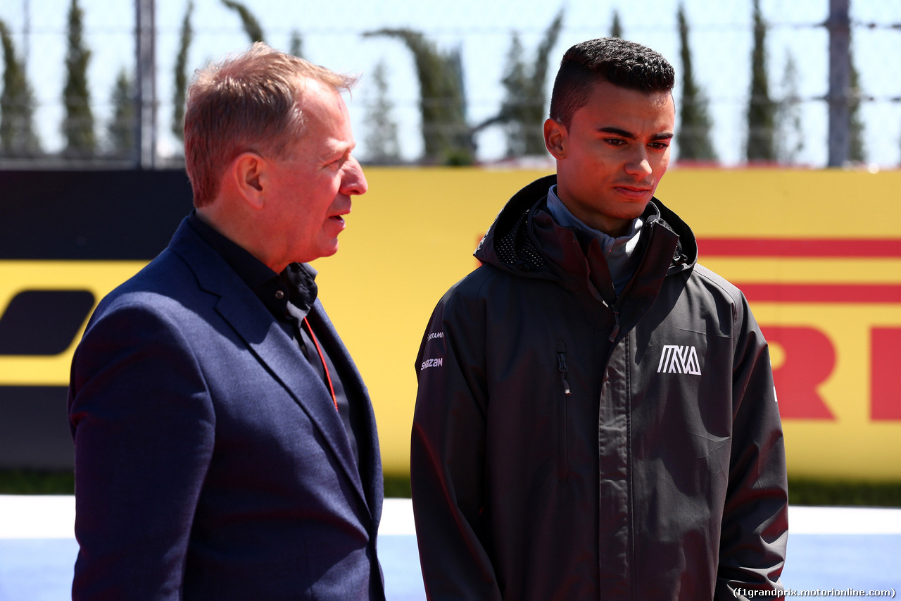 GP RUSSIA, 28.04.2016 - Martin Brundle (GBR) Sky Sports Commentator e Pascal Wehrlein (GER) Manor Racing MRT05
