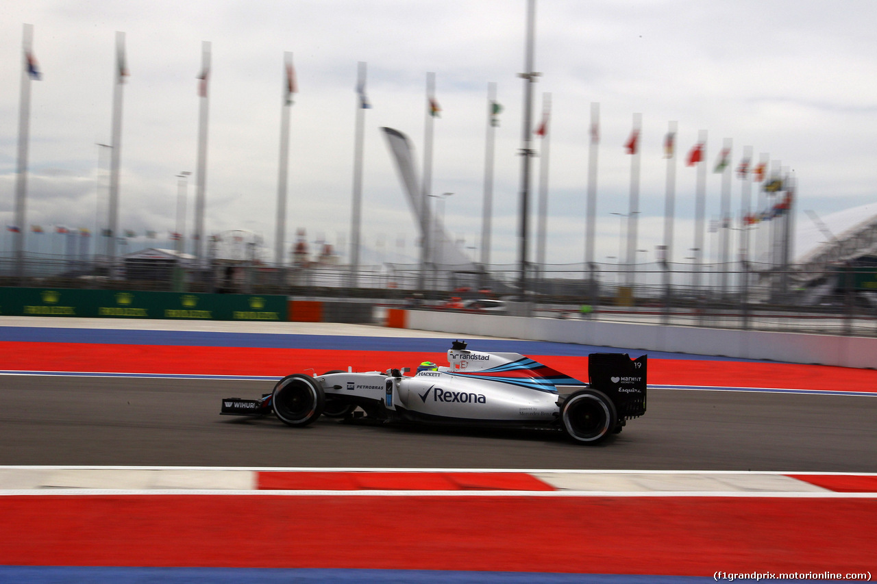 GP RUSSIA, 30.04.2016 - Prove Libere 3, Felipe Massa (BRA) Williams FW38