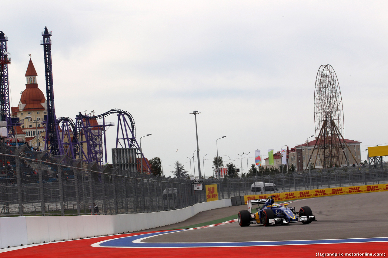 GP RUSSIA, 30.04.2016 - Prove Libere 3, Marcus Ericsson (SUE) Sauber C34