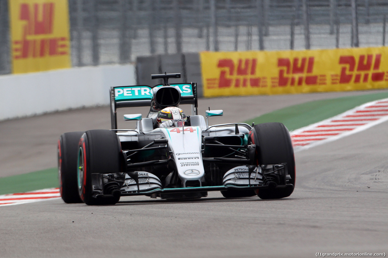 GP RUSSIA, 30.04.2016 - Prove Libere 3, Lewis Hamilton (GBR) Mercedes AMG F1 W07 Hybrid